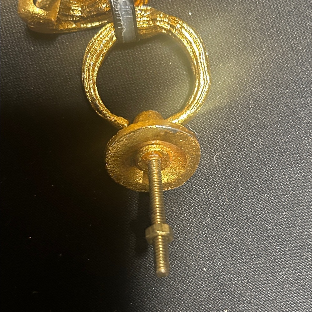 6 each Gold-Tone drawer handles